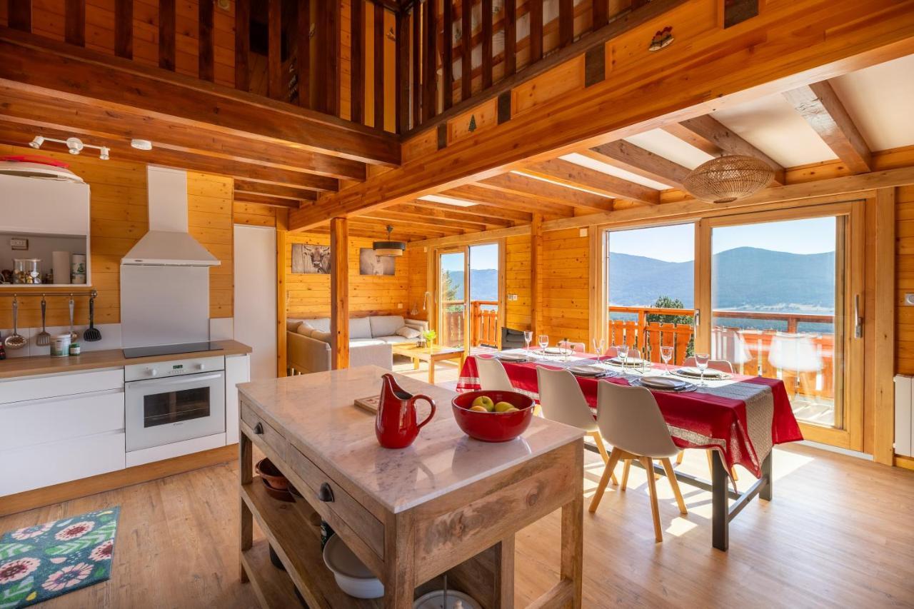 Chalet Les Tilleuls - Jolie Vue Montagne Et Lac 莱桑格勒 外观 照片